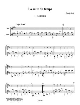 Claude Sirois: La suite du temps: Violine mit Begleitung