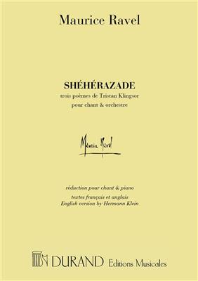 Maurice Ravel: Shéhérazade: Gesang mit Klavier
