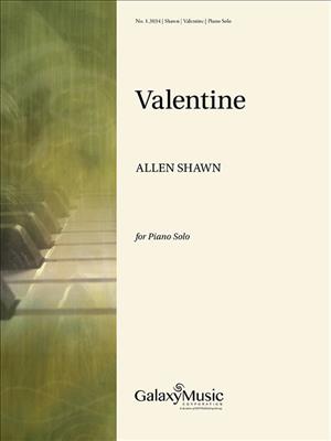 Allen Shawn: Valentine: Klavier Solo