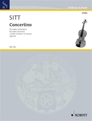Hans Sitt: Concertino in A Minor op. 93: Violine mit Begleitung