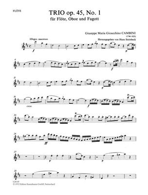 Giovanni Giuseppe Cambini: 2 Trios: Holzbläserensemble