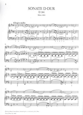 Sonate D-dur: Violine mit Begleitung