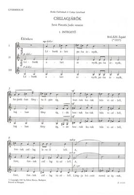 Csillagjárók: Kinderchor A cappella