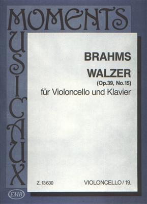Johannes Brahms: Walzer op. 39, No.15: Cello mit Begleitung