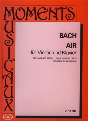 Johann Sebastian Bach: Air (BWV 1068-II) für Violine und Klavier: Violine mit Begleitung