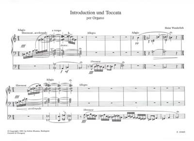 Heinz Wunderlich: Introduktion und Toccata über den Namen B-A-C-H: Orgel