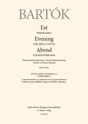 Béla Bartók: Evening: Männerchor mit Begleitung