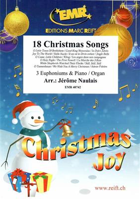 18 Christmas Songs: (Arr. Jérôme Naulais): Bariton oder Euphonium Ensemble