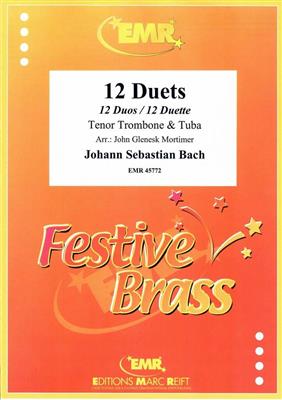 Johann Sebastian Bach: 12 Duets: (Arr. John Glenesk Mortimer): Gemischtes Blechbläser Duett