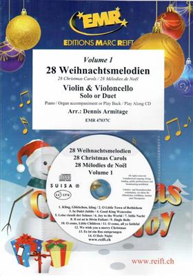28 Weihnachtsmelodien Vol. 1: (Arr. Dennis Armitage): Streicher Duett