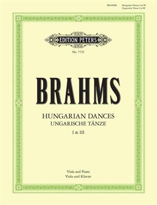 Johannes Brahms: Hungarian Dances Nos. 1 And 3: Viola mit Begleitung