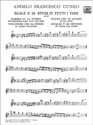 Scale E 24 Studi In Tutti I Toni Op. 197