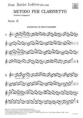 Metodo Per Clarinetto - Vol. II