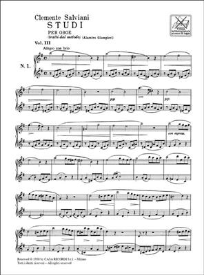 Studi Per Oboe (Tratti Dal Metodo) Vol. III