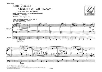 Tomaso Albinoni: Adagio in sol minore: Orgel
