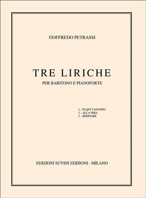 Goffredo Petrassi: Tre Liriche: Bariton oder Euphonium mit Begleitung