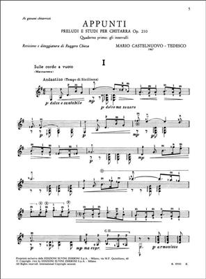 Appunti Op. 210 Parte 1 Gli Intervalli for Guitar