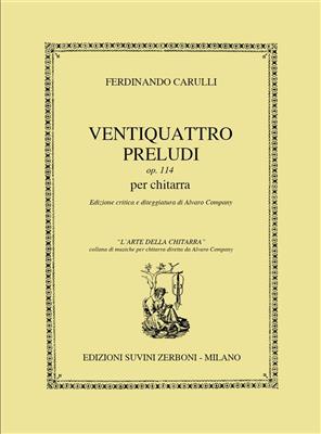 Ferdinando Carulli: 24 Preludes Op.114: Gitarre Solo