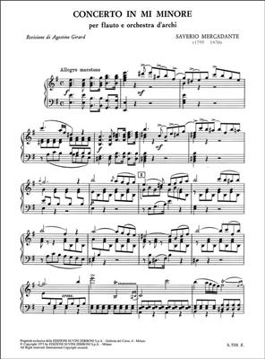 Saverio Mercadante: Concerto E-minor (with Rondo Russo) : Flöte mit Begleitung