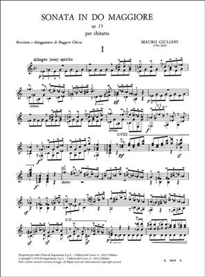 Mauro Giuliani: Sonata in Do Maggiore Per Chitarra: Gitarre Solo