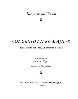 Antonio Vivaldi: Concerto En Ré Majeur: (Arr. Yepes): Gitarre mit Begleitung