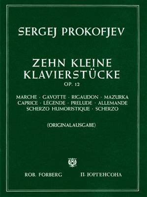 Sergei Prokofiev: 10 Kleine Klavierstücke Opus 12: Klavier Solo