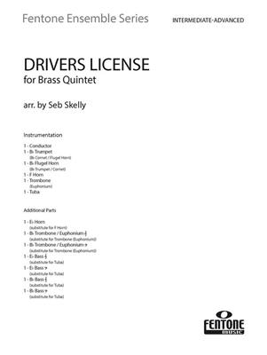 Drivers License: (Arr. Seb Skelly): Blechbläser Ensemble