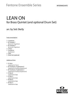 Major Lazer: Lean On: (Arr. Seb Skelly): Blechbläser Ensemble