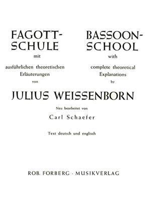 Julius Weissenborn: Fagott-Schule: Fagott Solo