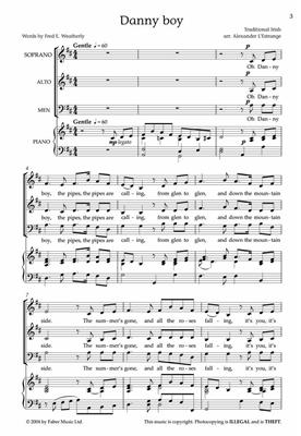 Danny boy: (Arr. Alexander L'Estrange): Gemischter Chor mit Klavier/Orgel