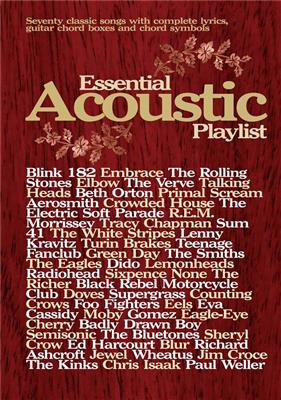 Essential Acoustic Playlist: Klavier, Gesang, Gitarre (Songbooks)