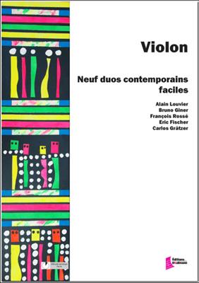 Diverse Autoren: 9 duos contemporains faciles violon: Violin Duett