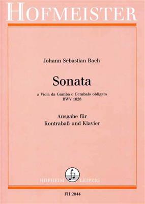 Johann Sebastian Bach: Sonata, BWV 1028: (Arr. Bunya): Kontrabass mit Begleitung