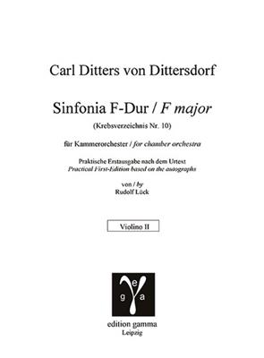 Karl Ditters von Dittersdorf: Sinfonia F-Dur: Kammerorchester