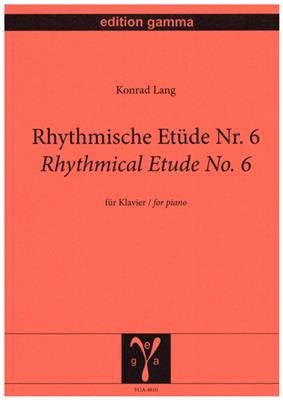 Konrad Lang: Rhythmische Etüde Nr. 6: Klavier Solo