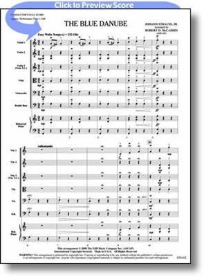 Johann Strauss Jr.: The Blue Danube: (Arr. Robert D. McCashin): Streichorchester