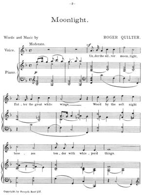 Roger Quilter: Four Songs Of The Sea Op. 1: Gesang Solo