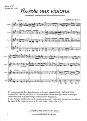 Claude-Henry Joubert: La Ronde Aux Violons: Violinensemble