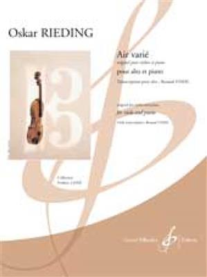 Oscar Rieding: Air Varie: Viola mit Begleitung