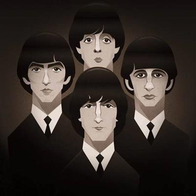 Pop Art Icons The Beatles Card