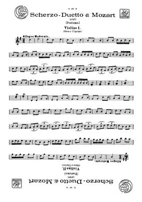 Wolfgang Amadeus Mozart: Scherzo - Duetto (1787 - Postumo): Violin Duett