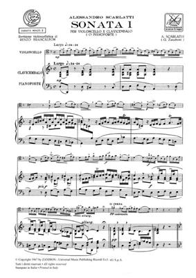Alessandro Scarlatti: 3 Sonate: Cello mit Begleitung