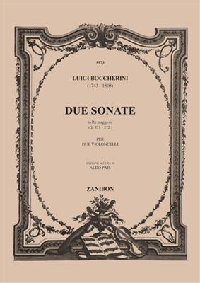 Luigi Boccherini: 2 Sonate In Re Maggiore G.571 - 572: Cello Duett