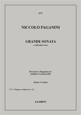 Niccolò Paganini: Grande Sonata A Chitarra Sola: Gitarre Solo