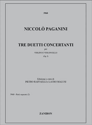 Niccolò Paganini: Tre Duetti Concertanti, Op. 1: Streicher Duett