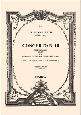 Luigi Boccherini: Concerto N. 10 In Re Maggiore (D Major) G483: Cello mit Begleitung