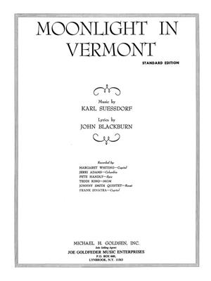 Moonlight in Vermont: Klavier, Gesang, Gitarre (Songbooks)