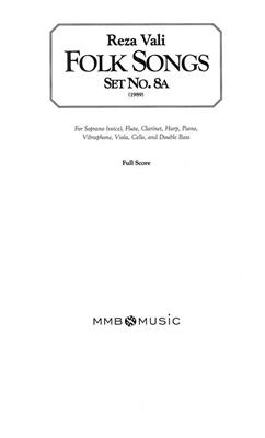 Reza Vali: Folk Songs, Set No. 8A: Gesang mit sonstiger Begleitung