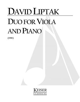 David Liptak: Duo: Viola mit Begleitung