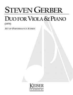 Steven R. Gerber: Duo for Viola and Piano: Viola mit Begleitung